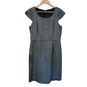 J. Crew Gray Midi Dress